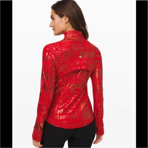Lululemon Define Jacket *Manifesto size 6 red foil - Picture 5 of 7